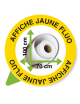 Affiche Jaune Fluo 100 x 70 cm