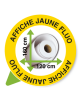 Affiche Jaune Fluo 120 x 160 cm