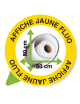 Affiche Jaune Fluo 60 x 80 cm
