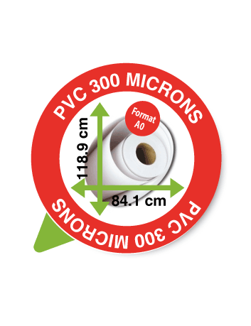 PVC 300 Microns 84.1 x 118.9 cm (A0)