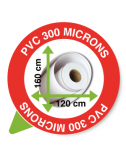 PVC 300 Microns 120 x 160 cm