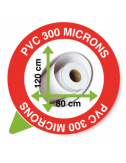 PVC 300 Microns 120 x 80 cm