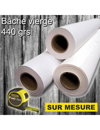 Bâche vierge 440G 110 cm au mètre