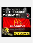 Toile SUR MESURE Blockout 290 g M1