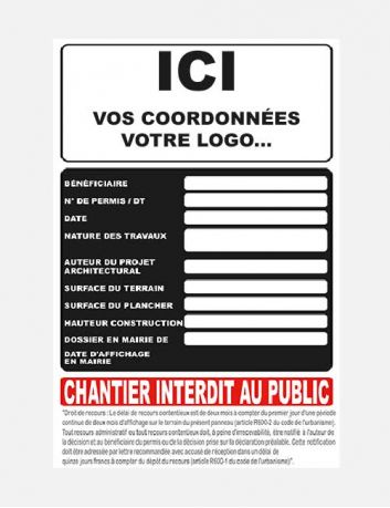 Lot de 10 panneaux PC noirs