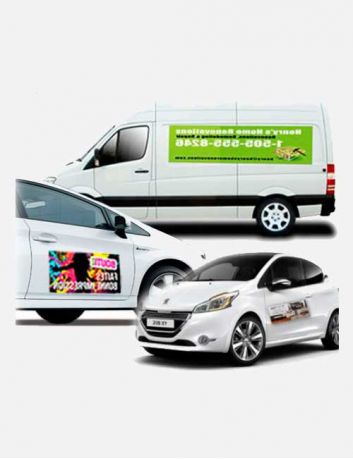 Autocollant Publicitaire2 x 120 x 60 et 2 x 60 x 40 cm