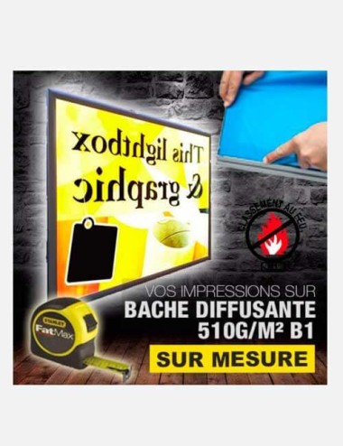 Banderole SUR MESURE Backlit 510 g B1