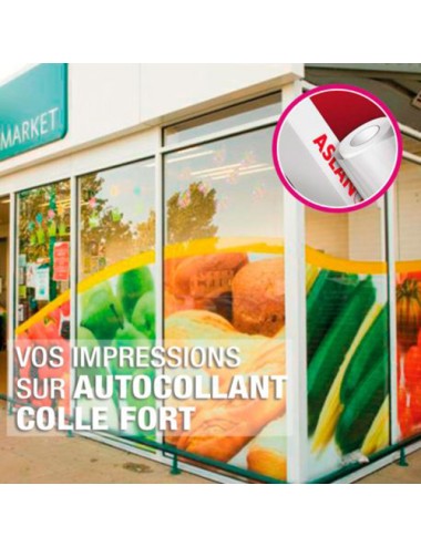 Autocollant colle forte