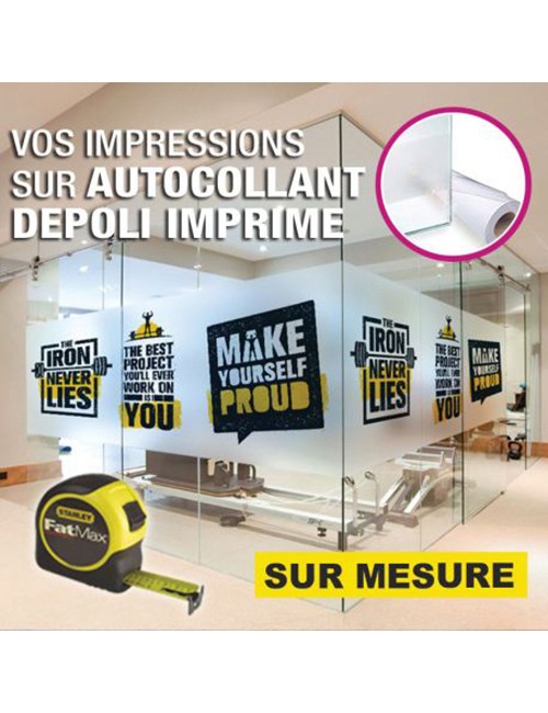 Autocollant dépolie Imprimé