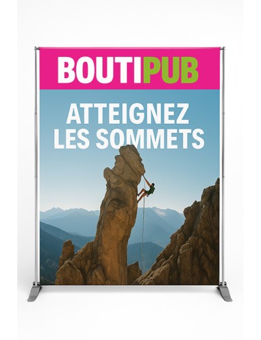 Photocall autoportant textile