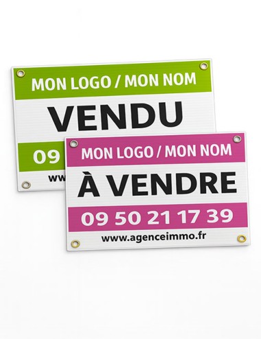 Panneaux Agence Immobilière...