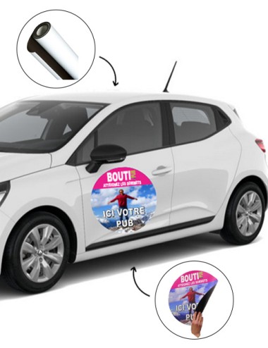 Plaque aimantée Ronde sur...