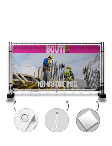 Bâche barrière de chantier...