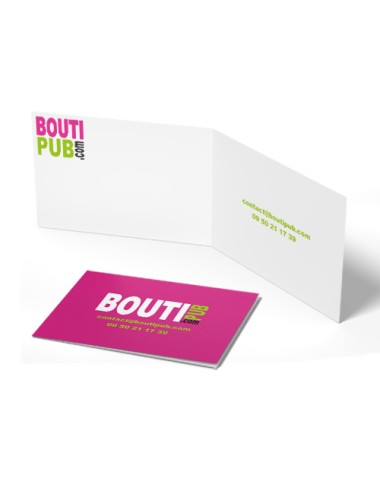 Carte de Visite Double Volets