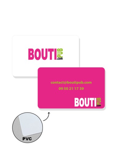 Carte de visite PVC