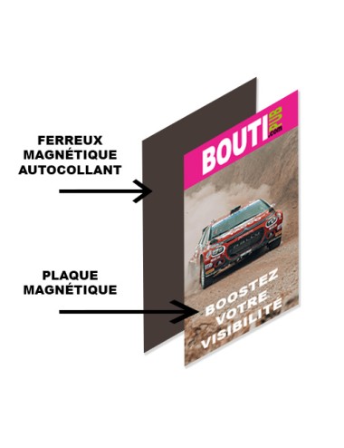 Feuille ferreuse adhésive