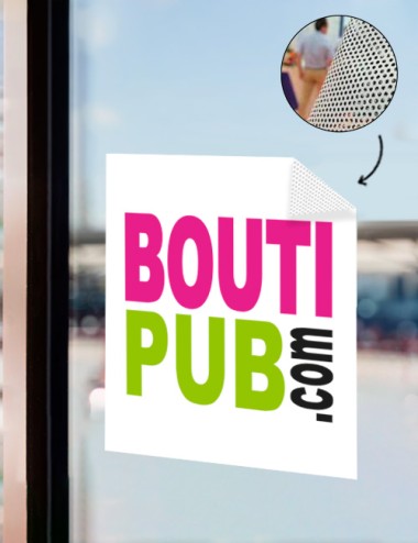 Autocollant  Microperforé...