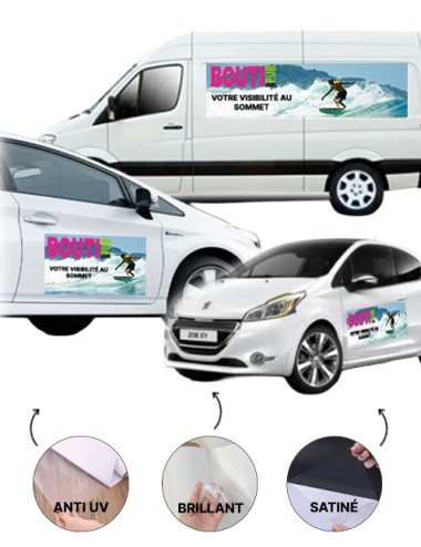 autocollant publicitaire...