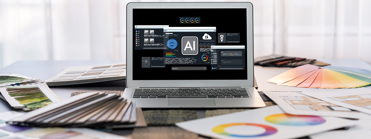 Création de maquette avec intelligence artificielle et impression grand format